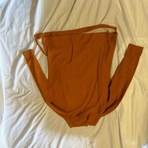 Anthropologie Burnt Orange Knit Top